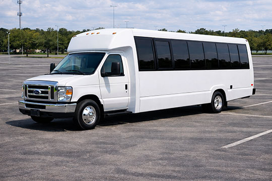 25-passenger minibus available for charter in Flower Mound, TX